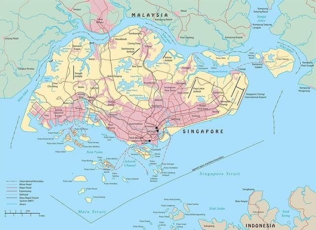 Singaporese stadsplattegrond